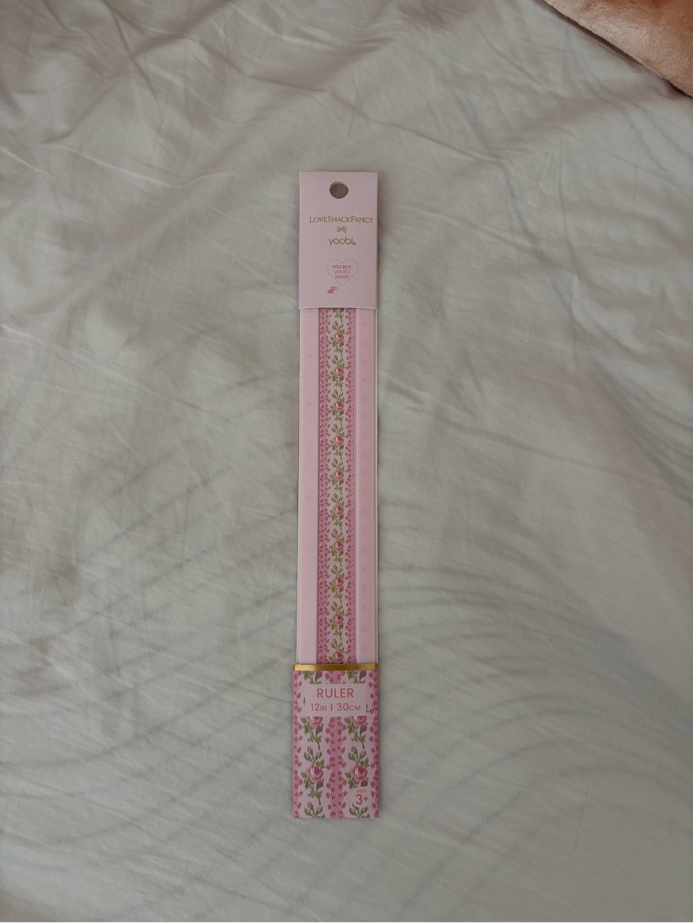 LoveShackFancy Pink Floral Ruler